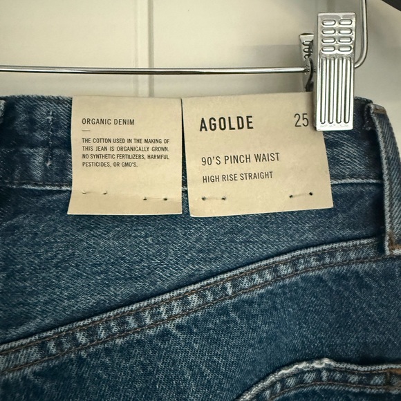 NWT AGOLDE The 90's Pinch Waist jeans in Swindle. Size 25 - Picture 6 of 8